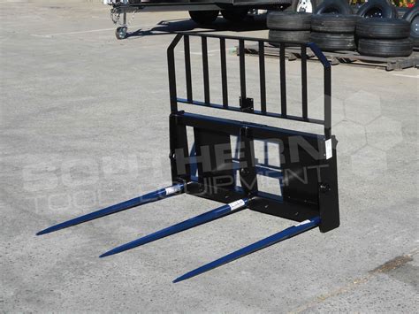 bale fork for skid steer|skid steer hay bale attachment.